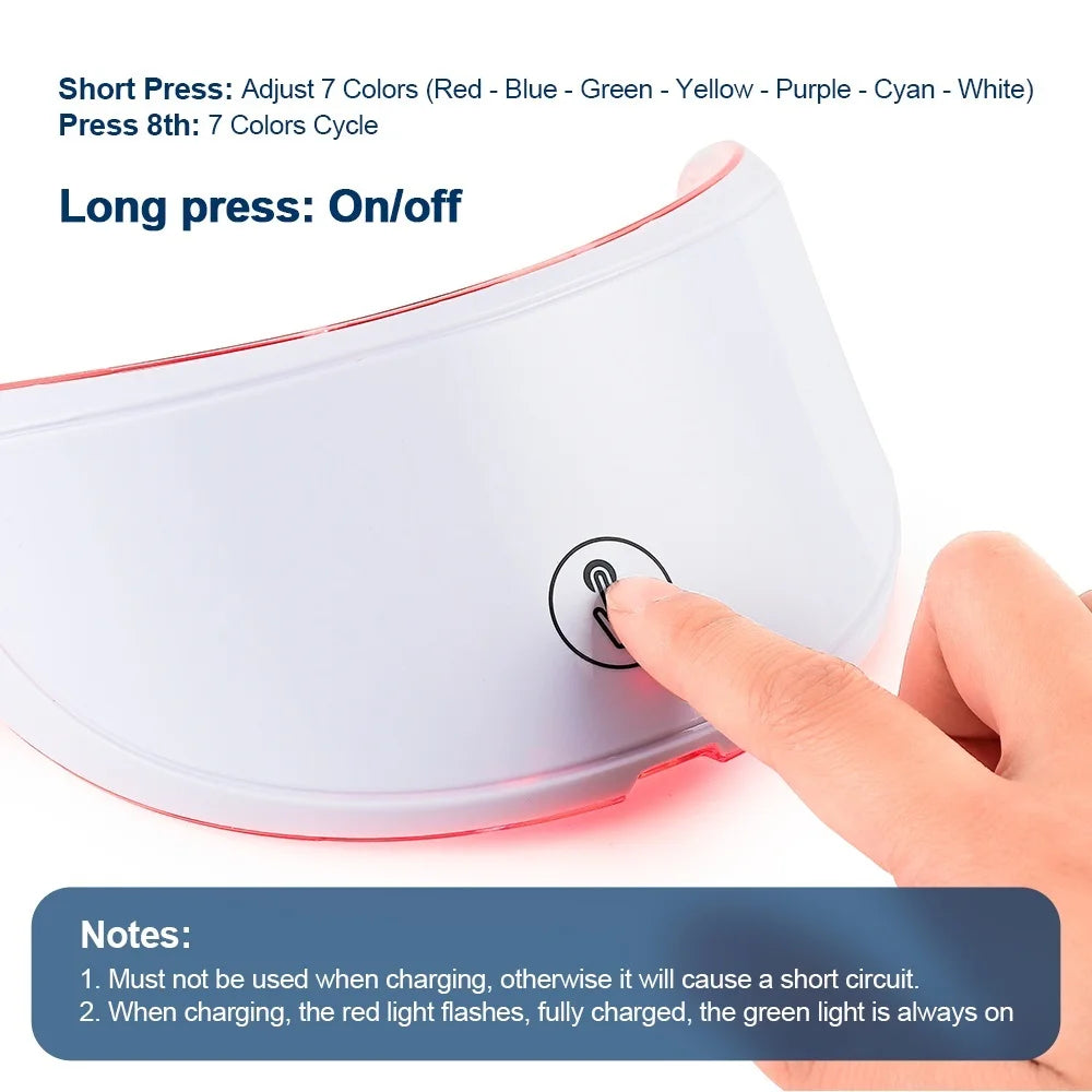 Dove Oaks LumaGlow 7+ LED Facial & Neck Mask