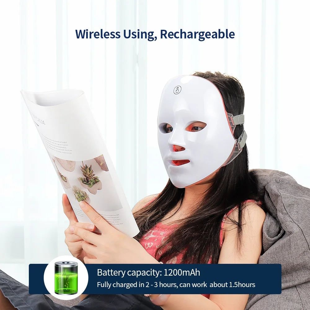 Dove Oaks LumaGlow 7+ LED Facial & Neck Mask
