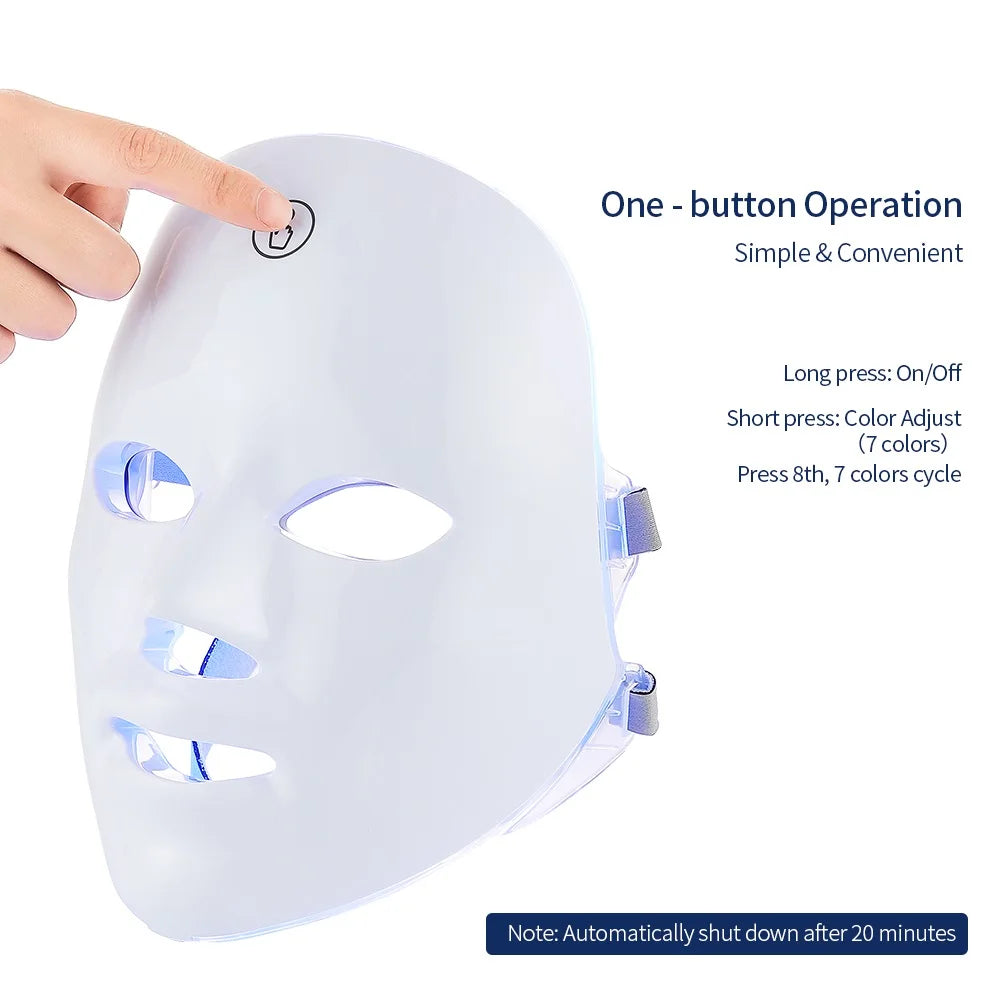 Dove Oaks LumaGlow 7+ LED Facial & Neck Mask